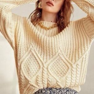 Cozy Cream Knit Sweater